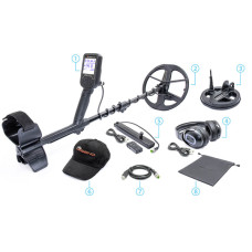 Metaldetector Nokta Makro THE LEGEND PRO PACK LG30 asta carbonio Cuffia BT 
